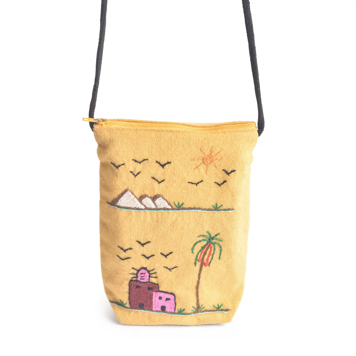 Rural Embroidered Cross Bag