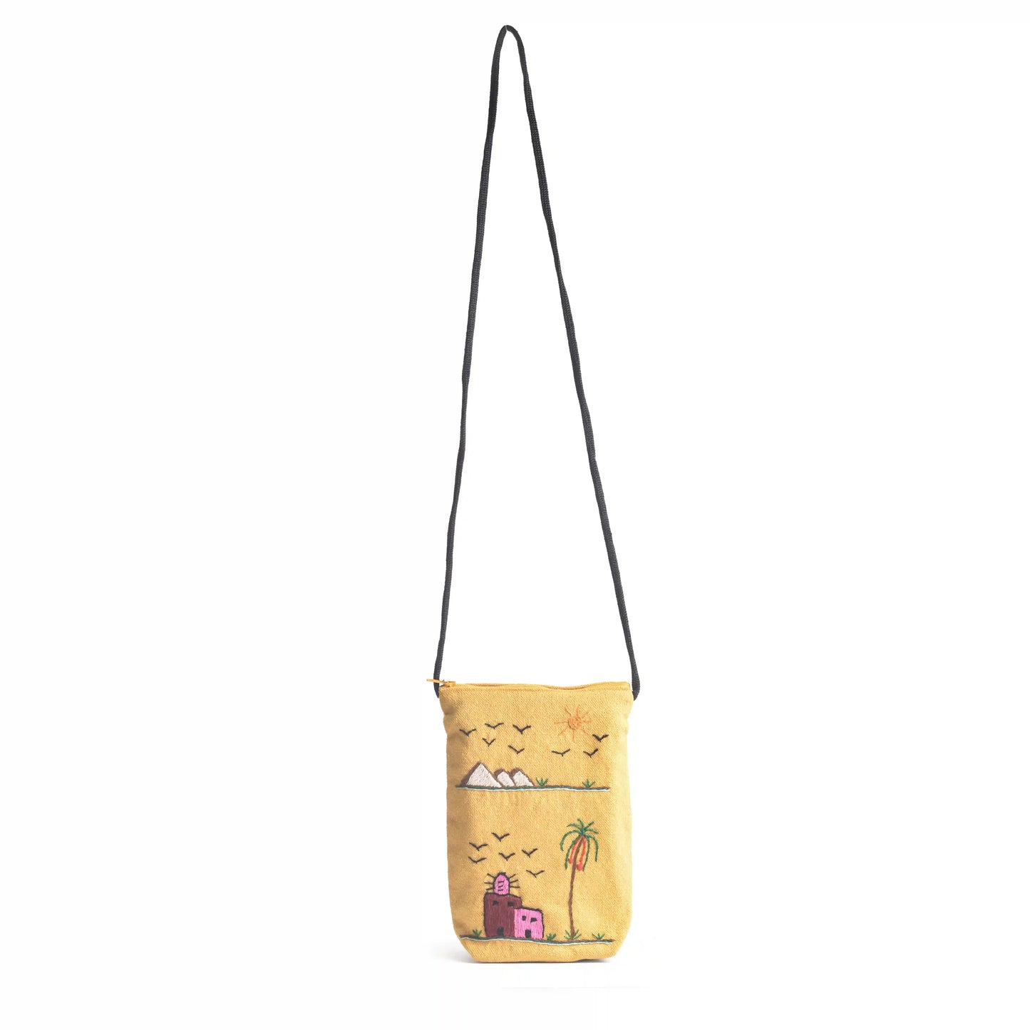 Rural Embroidered Cross Bag