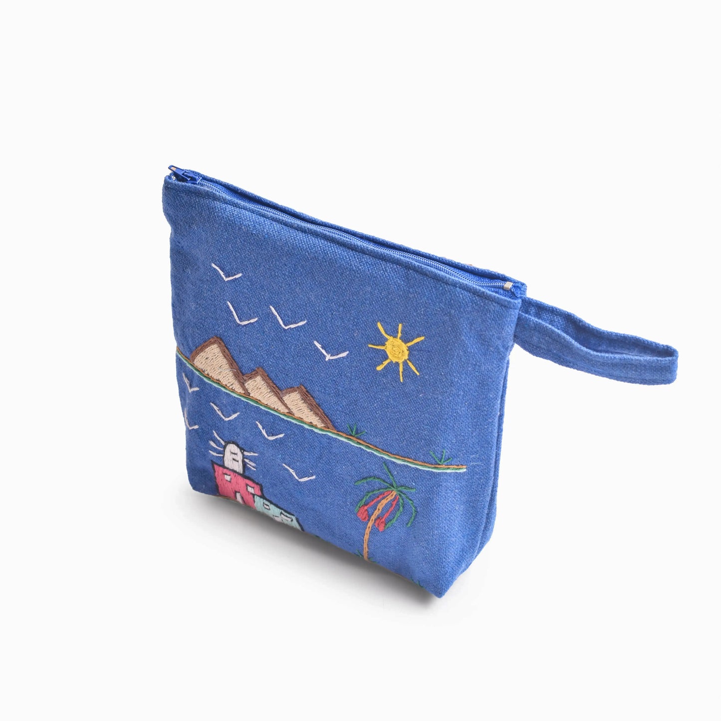 Hand Embroidered Makeup Pouch