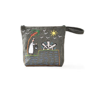 Hand Embroidered Makeup Pouch