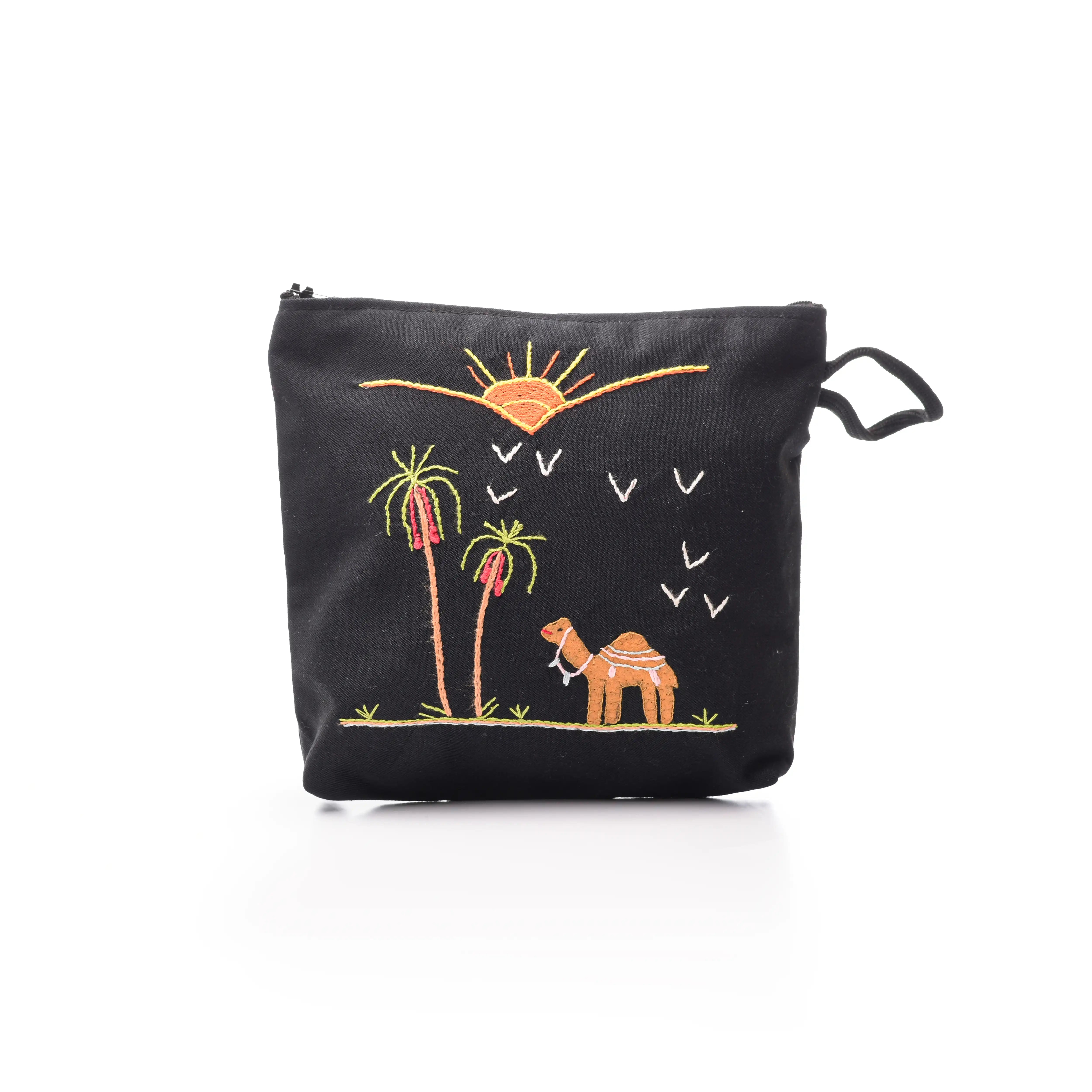 Hand Embroidered Makeup Pouch