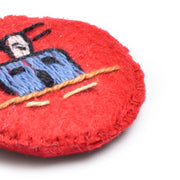 Hand Embroidered Earrings