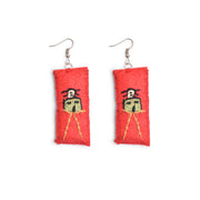 Hand Embroidered Earrings