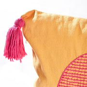 Circle Embroidered Cushion Cover