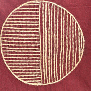 Circle Embroidered Cushion Cover