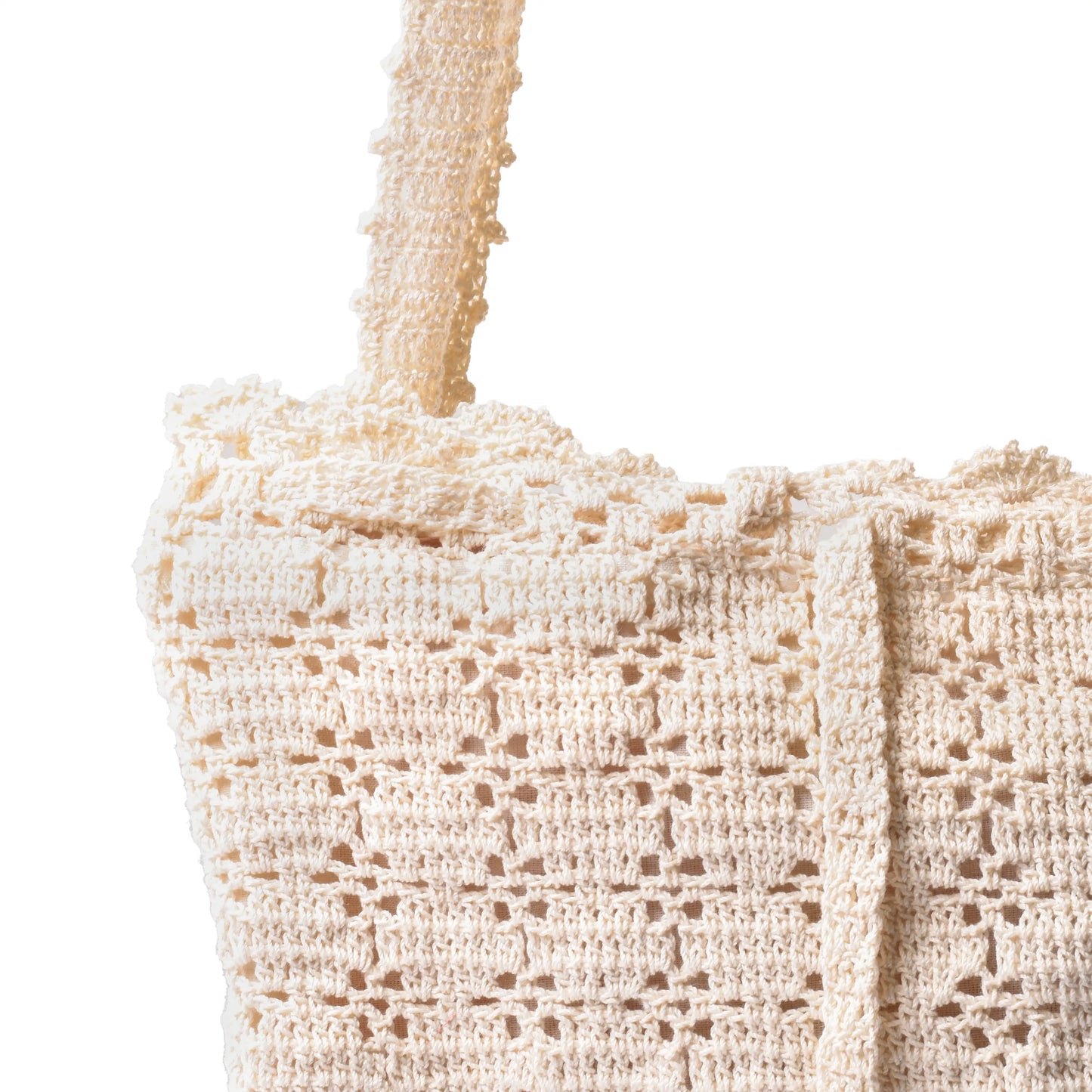 Crochet Drawstring Bag