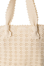 Lace Crochet Tote Bag