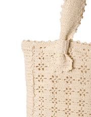 Lace Crochet Tote Bag