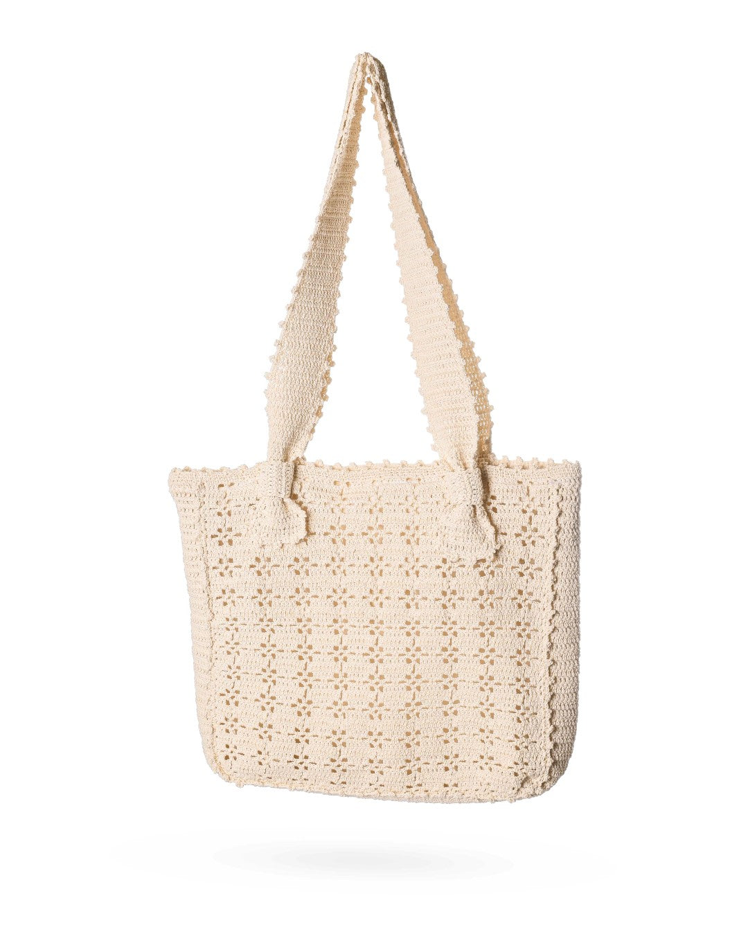 Lace Crochet Tote Bag