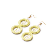 Crochet Earrings With Color Yellow