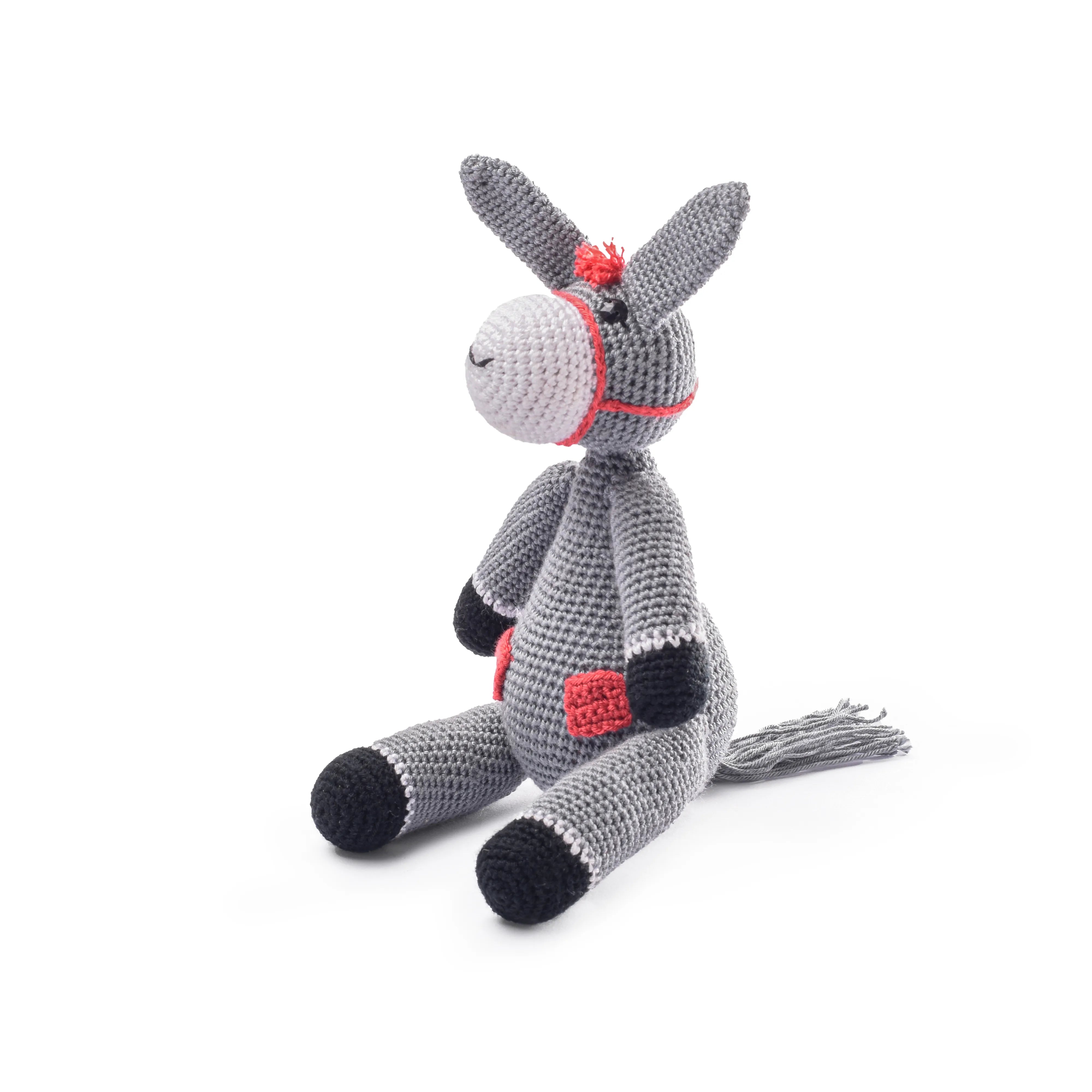 Crochet Stuffed Donkey Toy