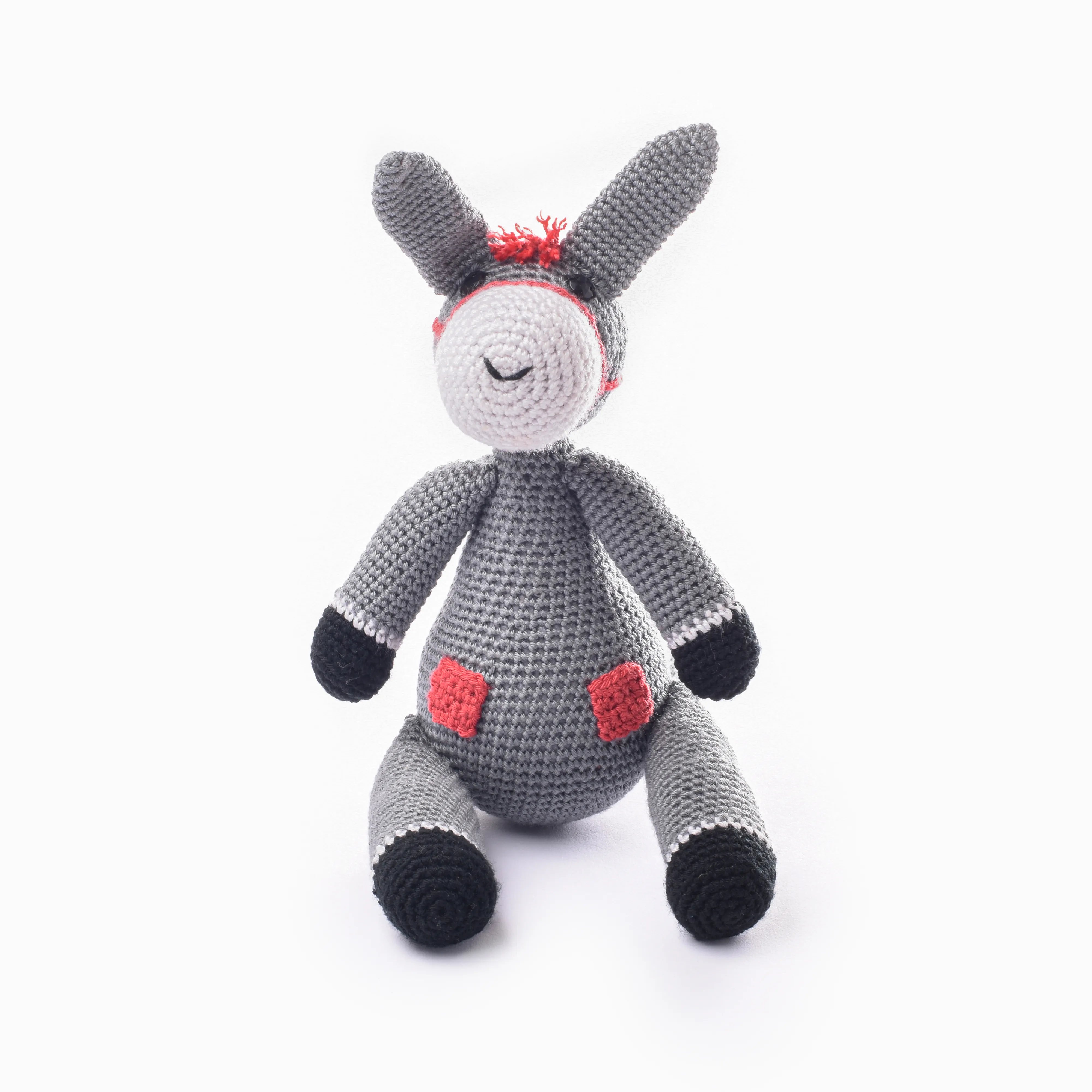 Crochet Stuffed Donkey Toy