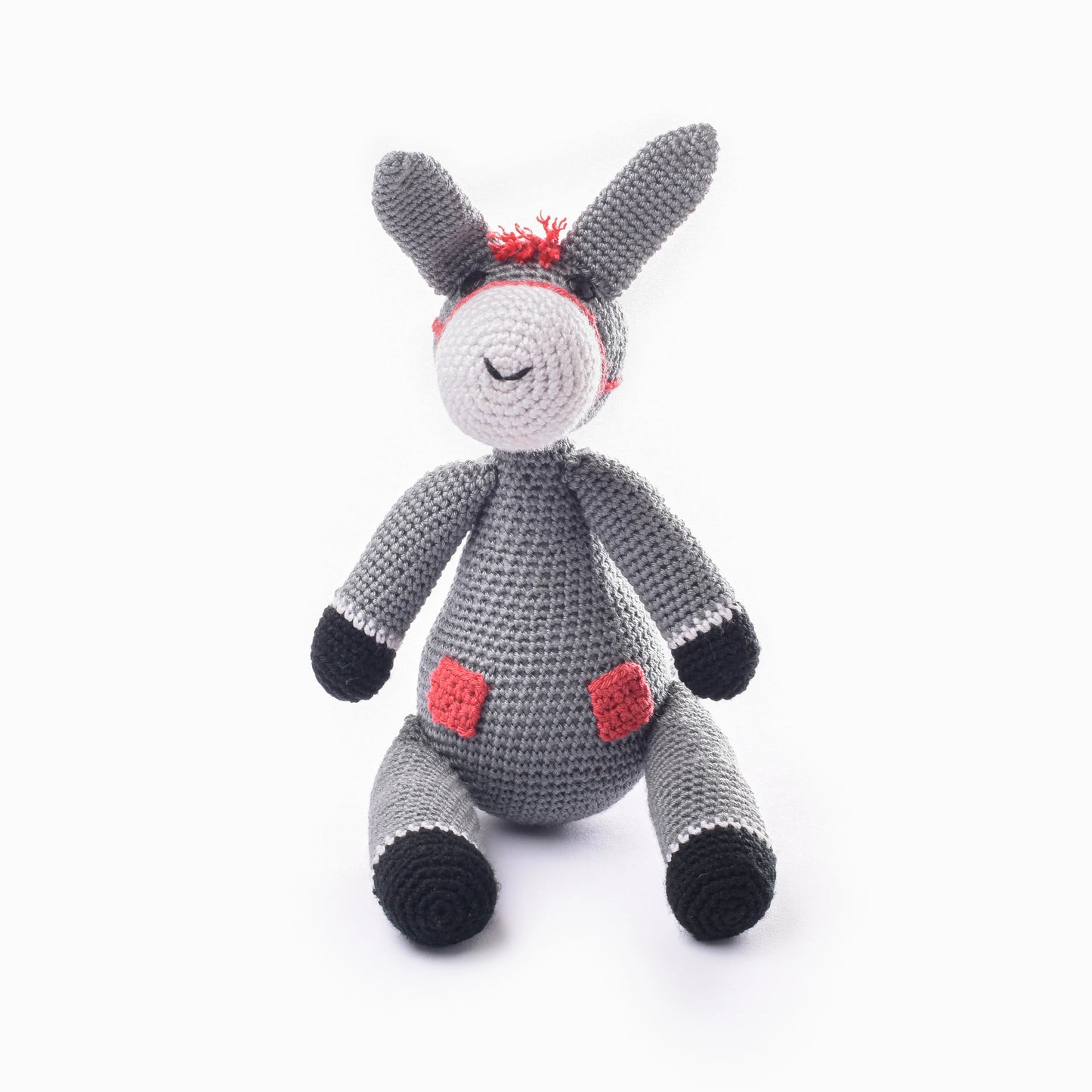 Crochet Stuffed Donkey Toy