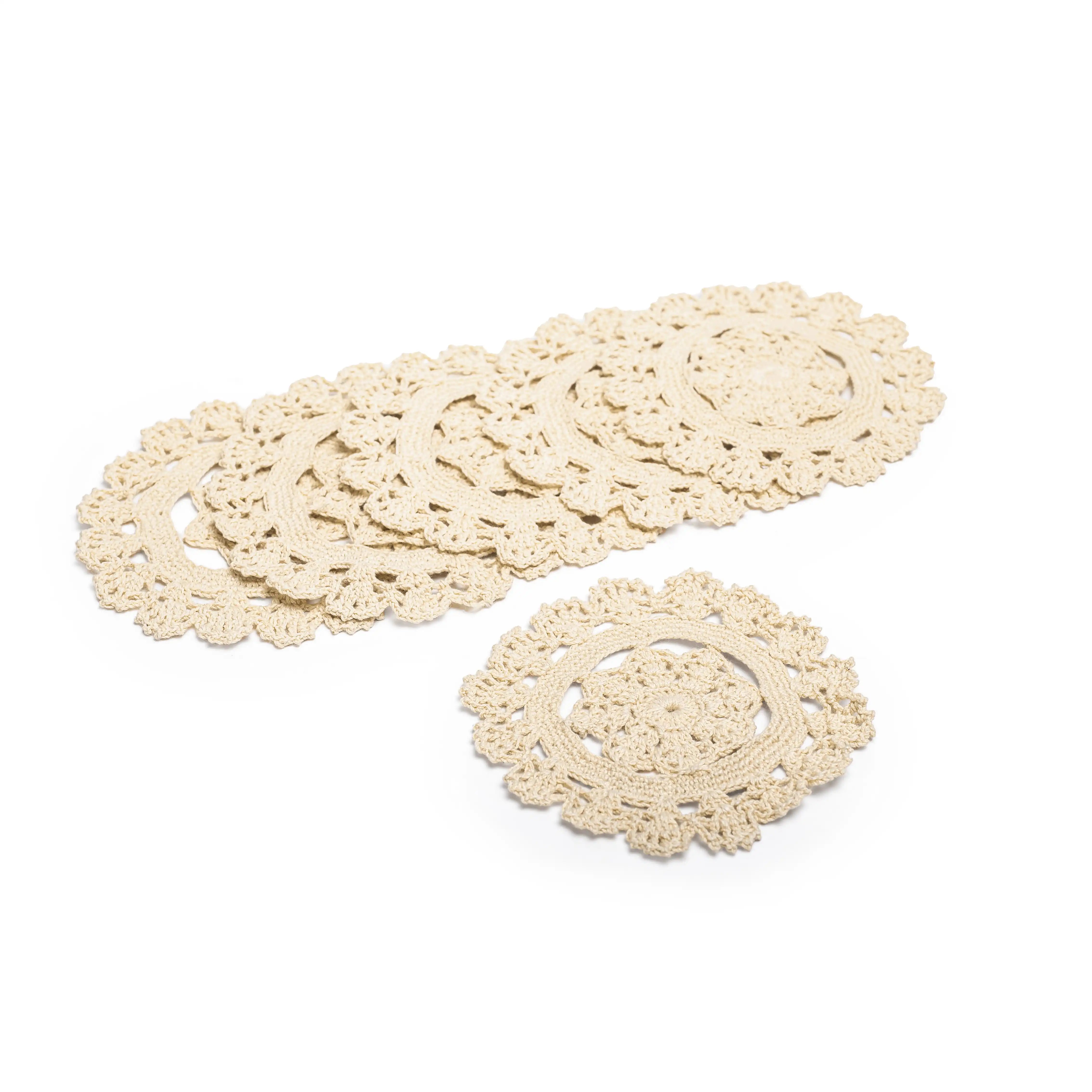 Crochet Coaster Set (6 Pcs)