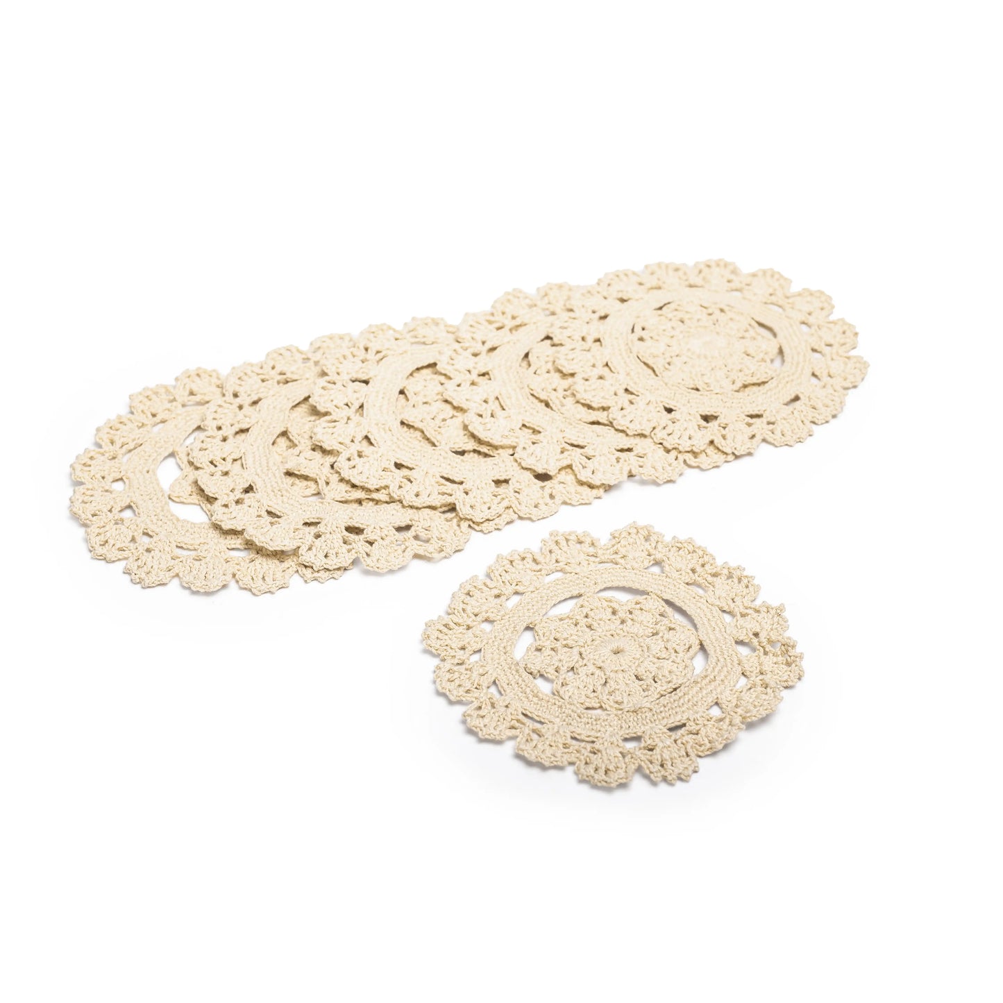 Crochet Coaster Set (6 Pcs)