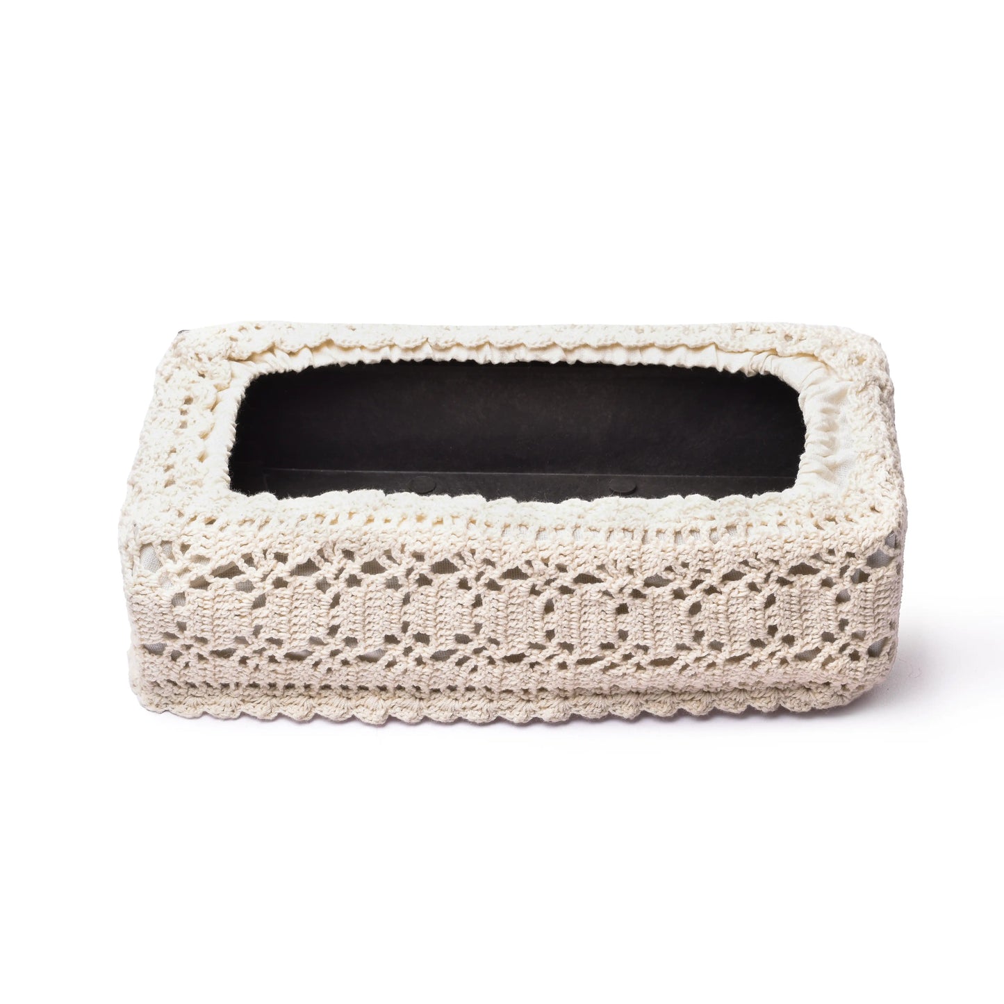 classic crochet tissue box