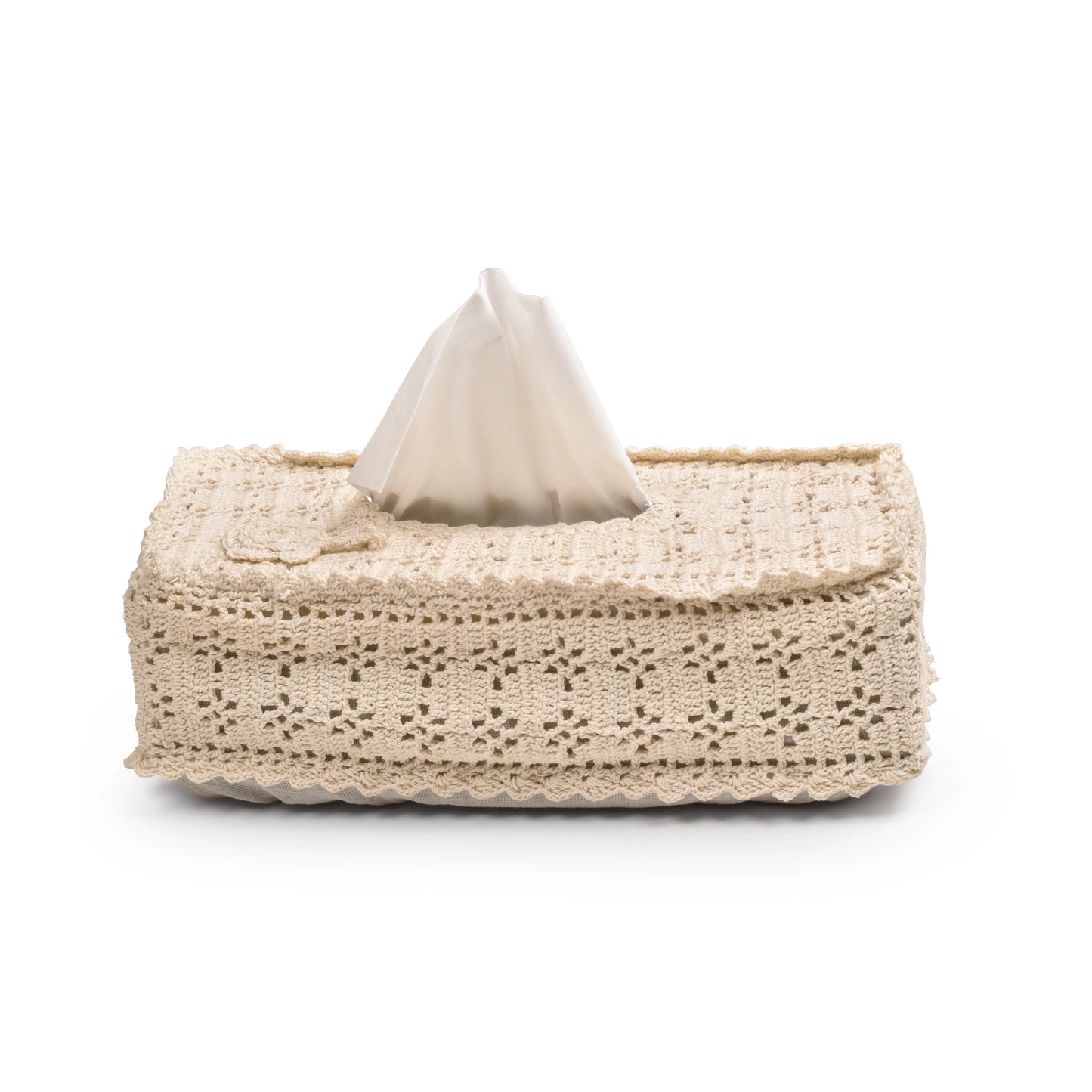 classic crochet tissue box