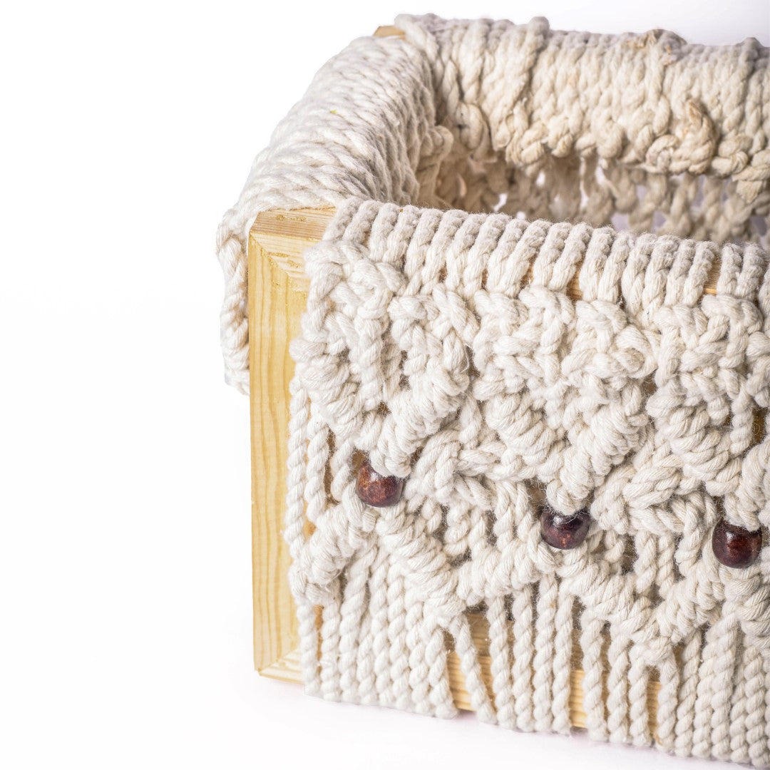 Macramé Storage Box