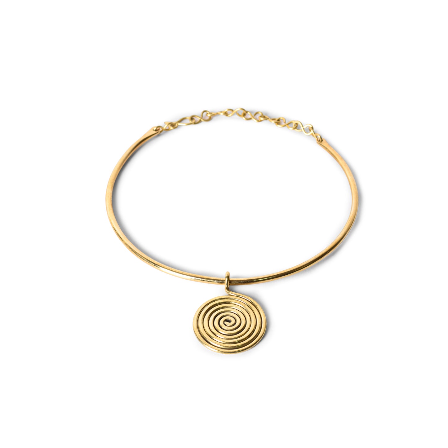 Spiral Brass Choker