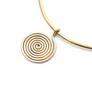 Spiral Brass Choker