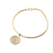 Spiral Brass Choker