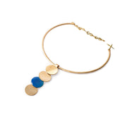 Enamel Circles Brass Choker