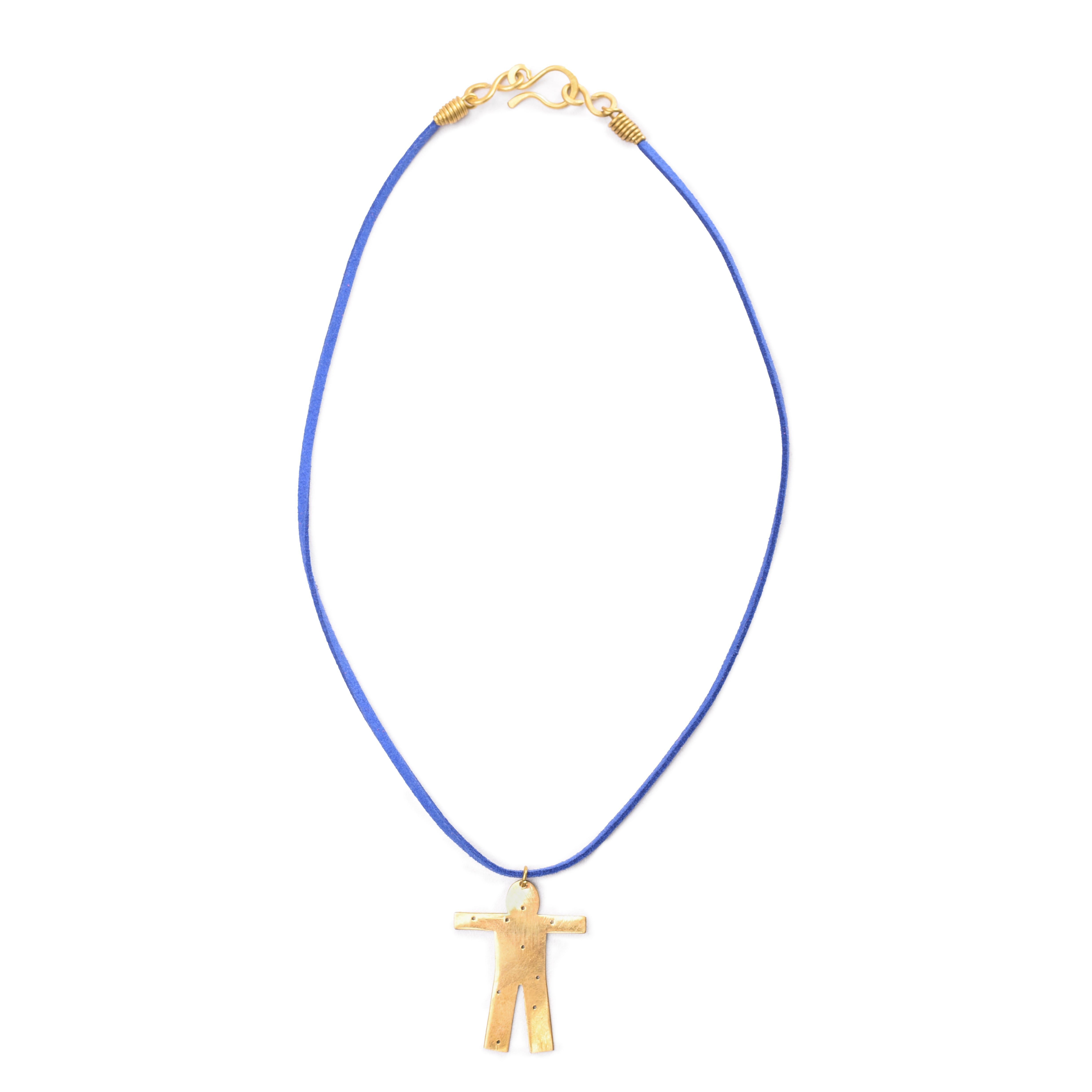 Arousa Brass & Leather Necklace
