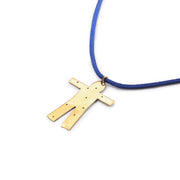 Arousa Brass & Leather Necklace