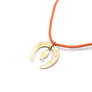 Horseshoe & Fish Brass Necklace