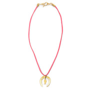 Horseshoe & Fish Brass Necklace