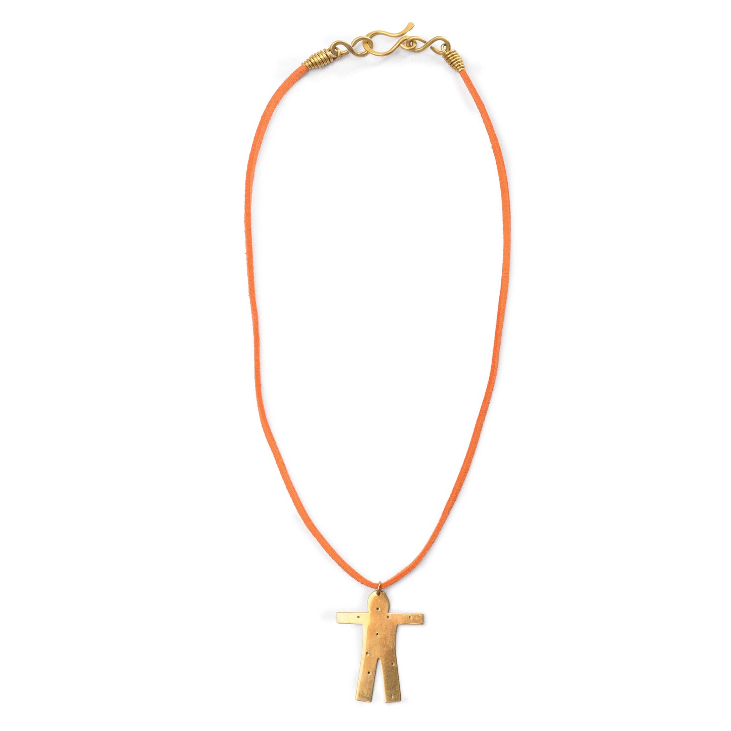 Arousa Brass & Leather Necklace