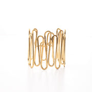 Zigzag Statement Brass Cuff