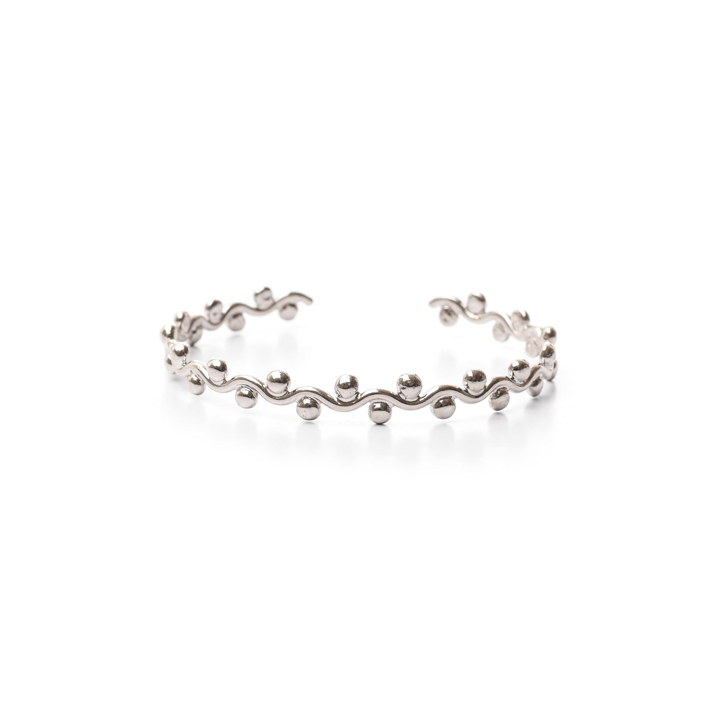 Silver Plated Granulated Bracelet