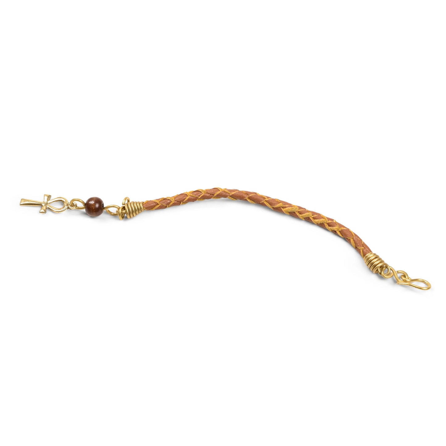 Key of Life Brass Charm Bracelet