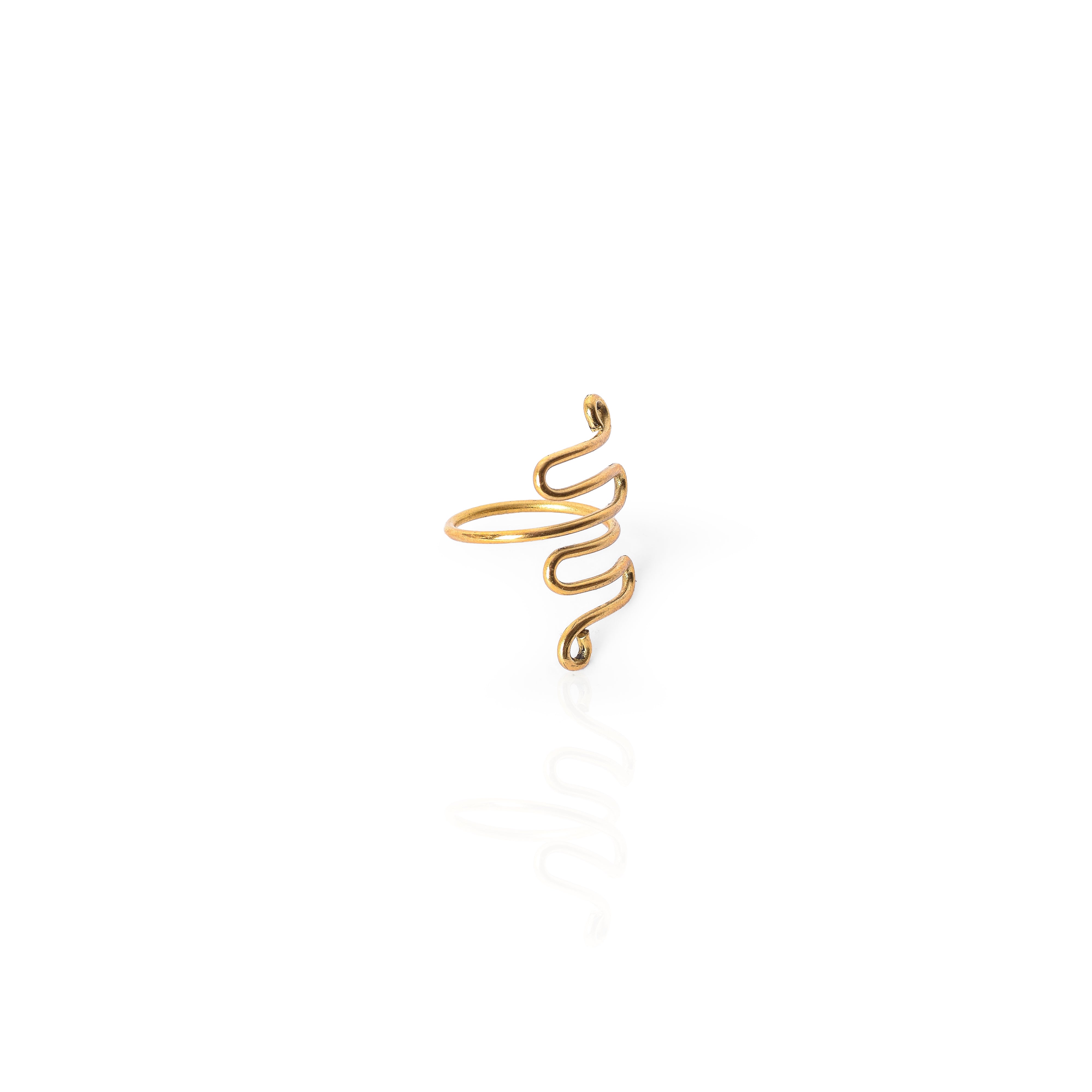 Zigzag Brass Ring