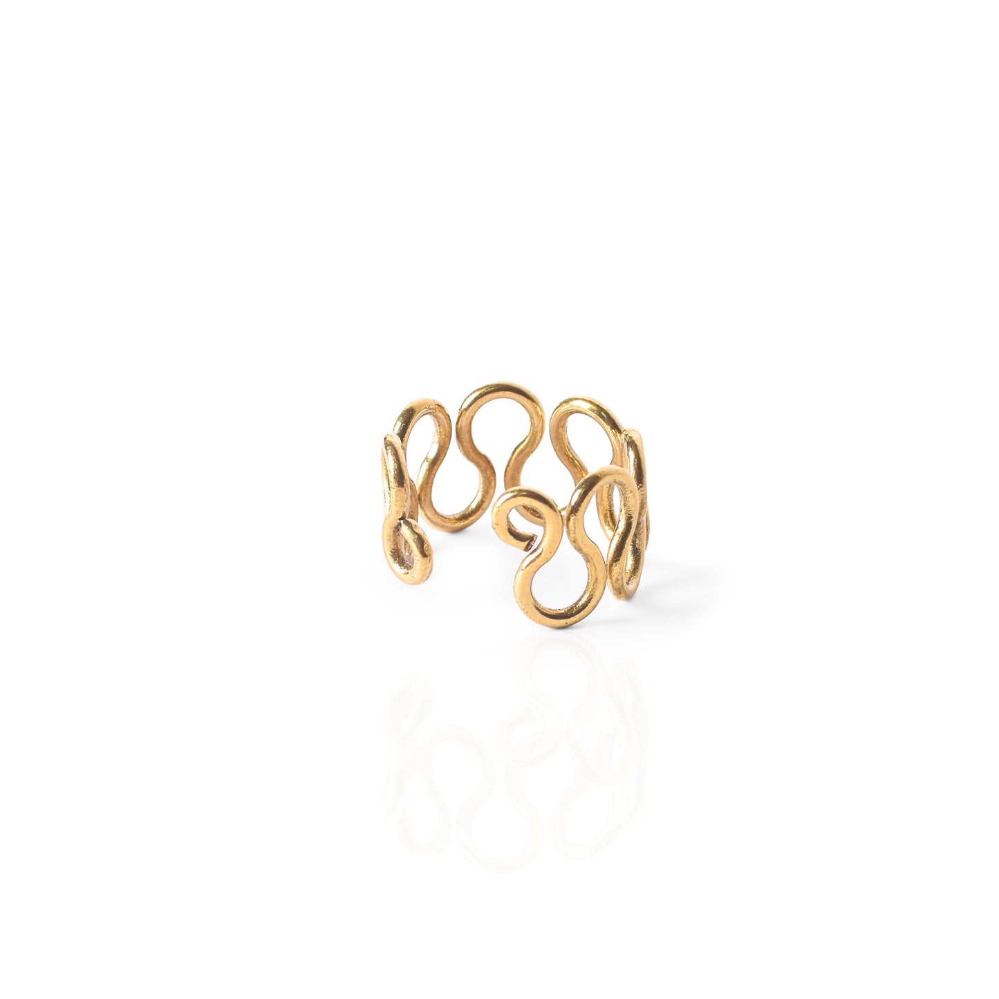 Zigzag Brass Ring