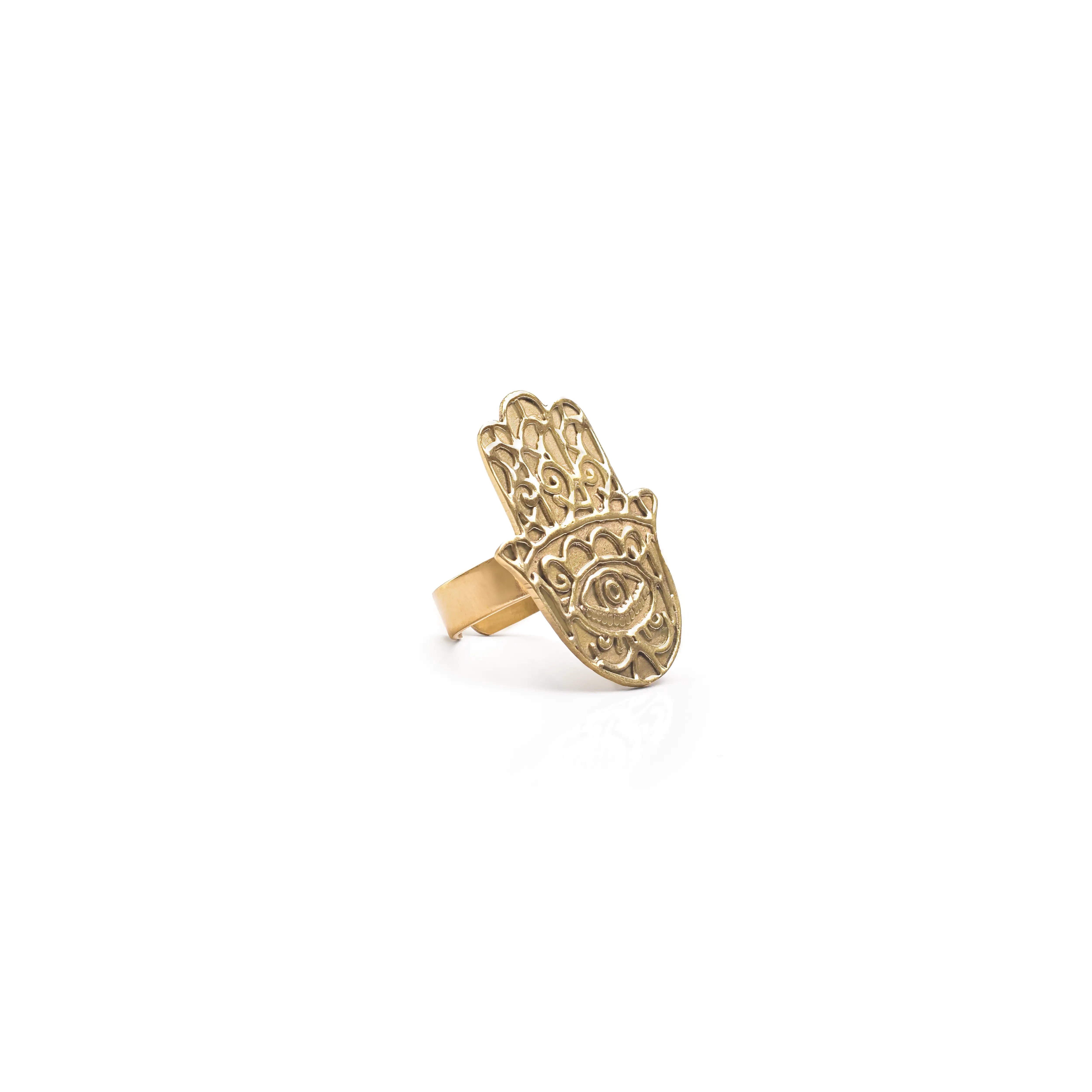 Kaf Fatima Brass Ring