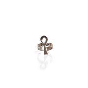 Silver Plated Ring- Hollow Key of Life