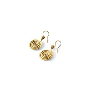 Spiral Brass Earrings