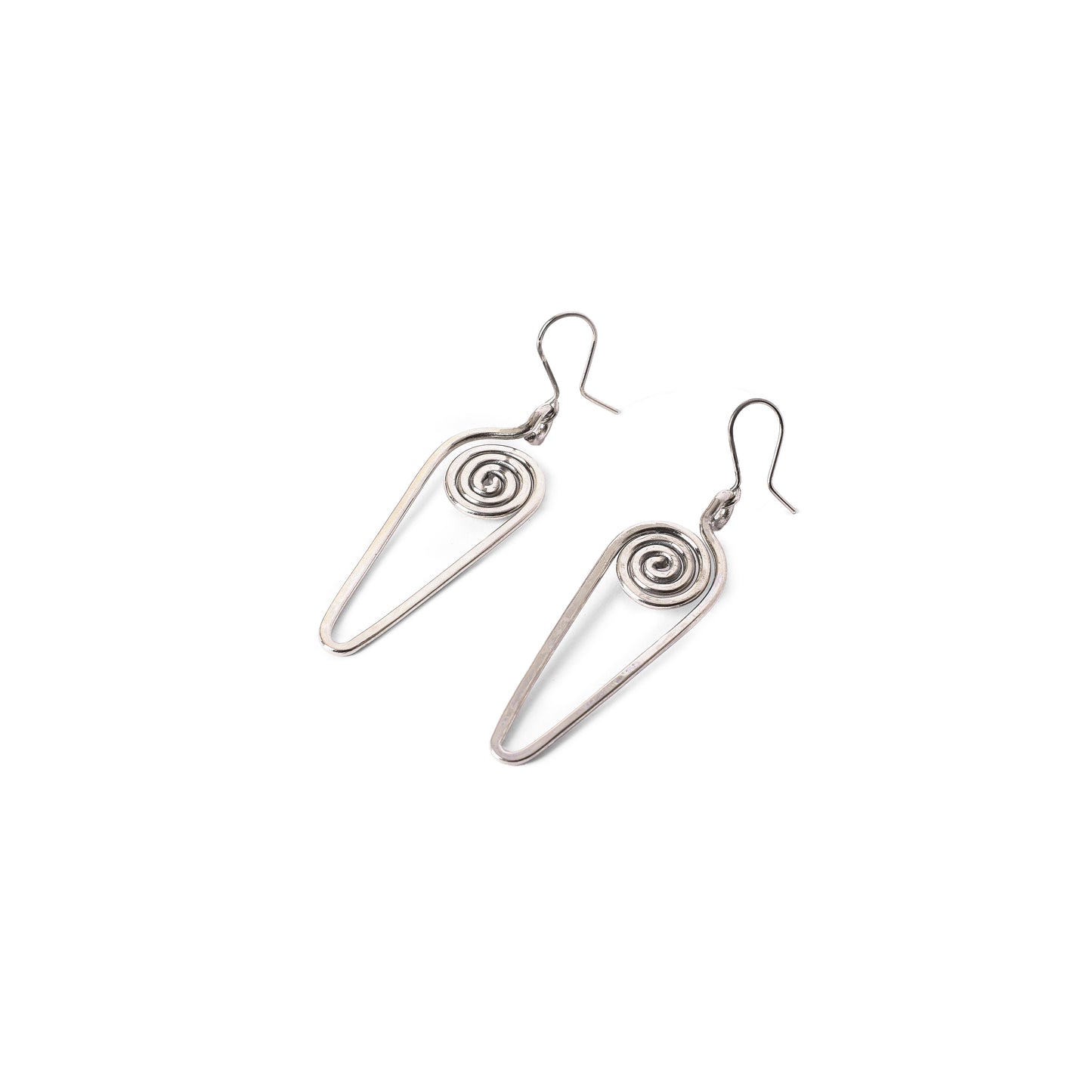 Spiral Silver Plated Earring