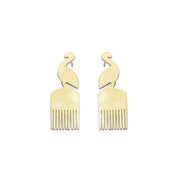 Brass Comb Earring