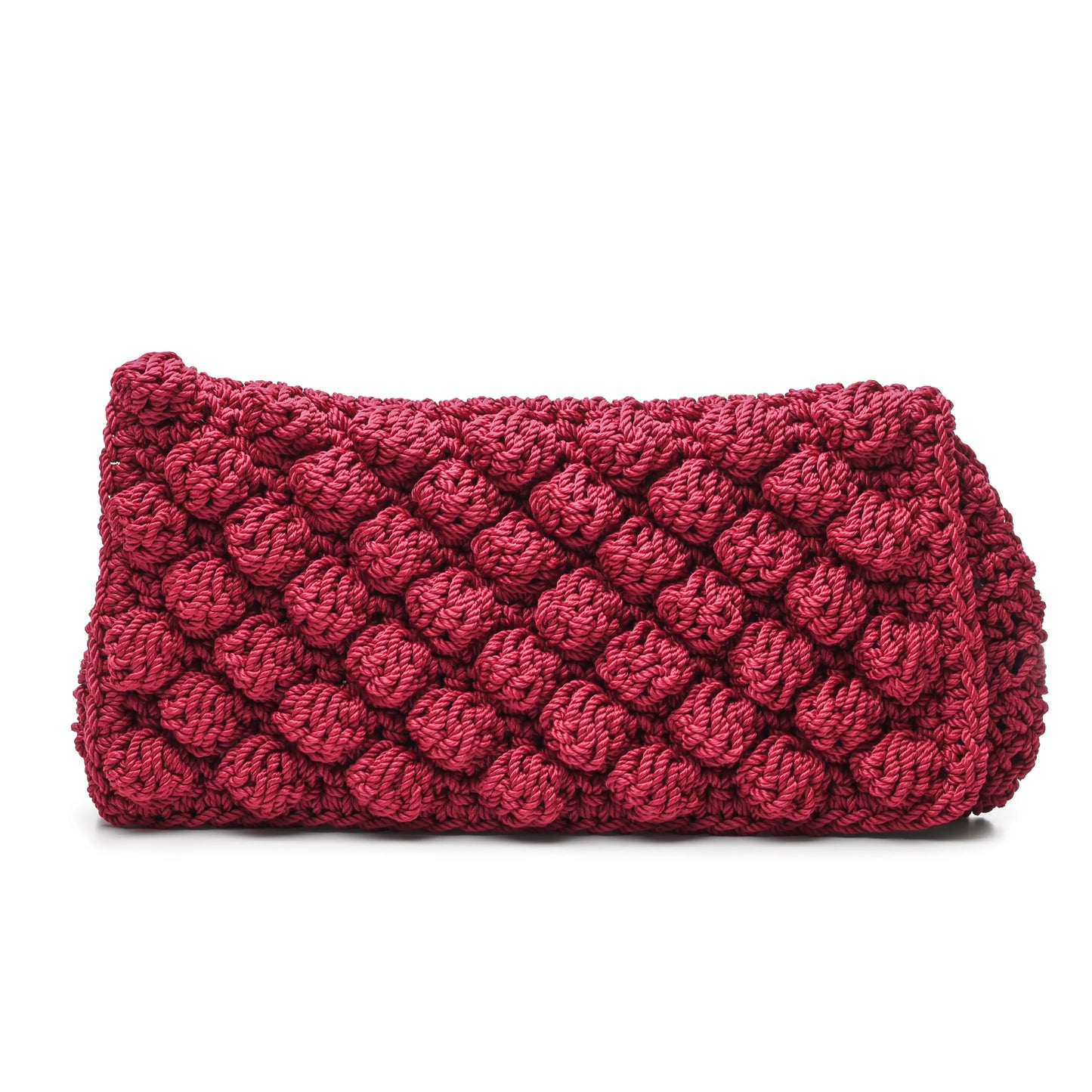 Pompom Crochet Clutch