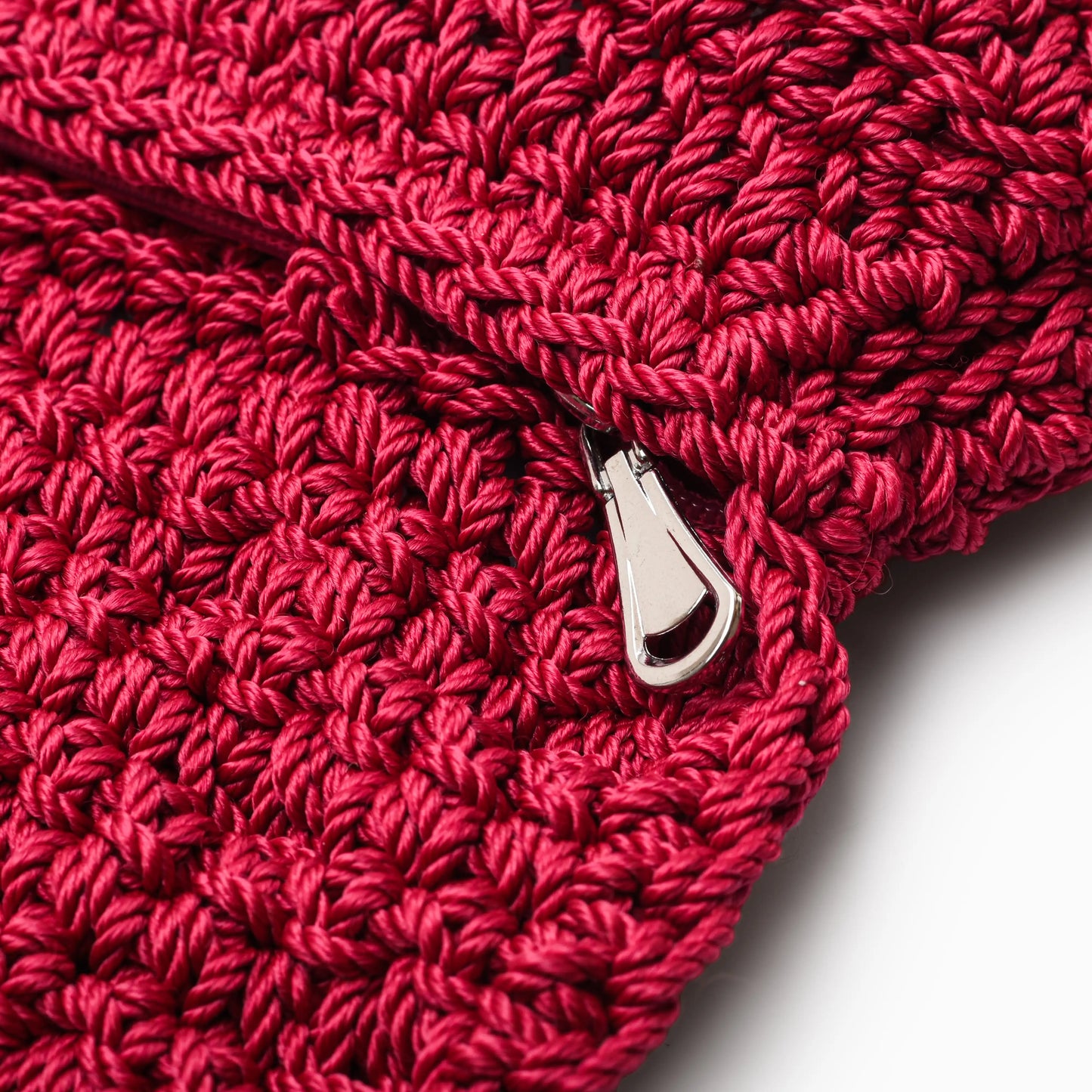 Pompom Crochet Clutch
