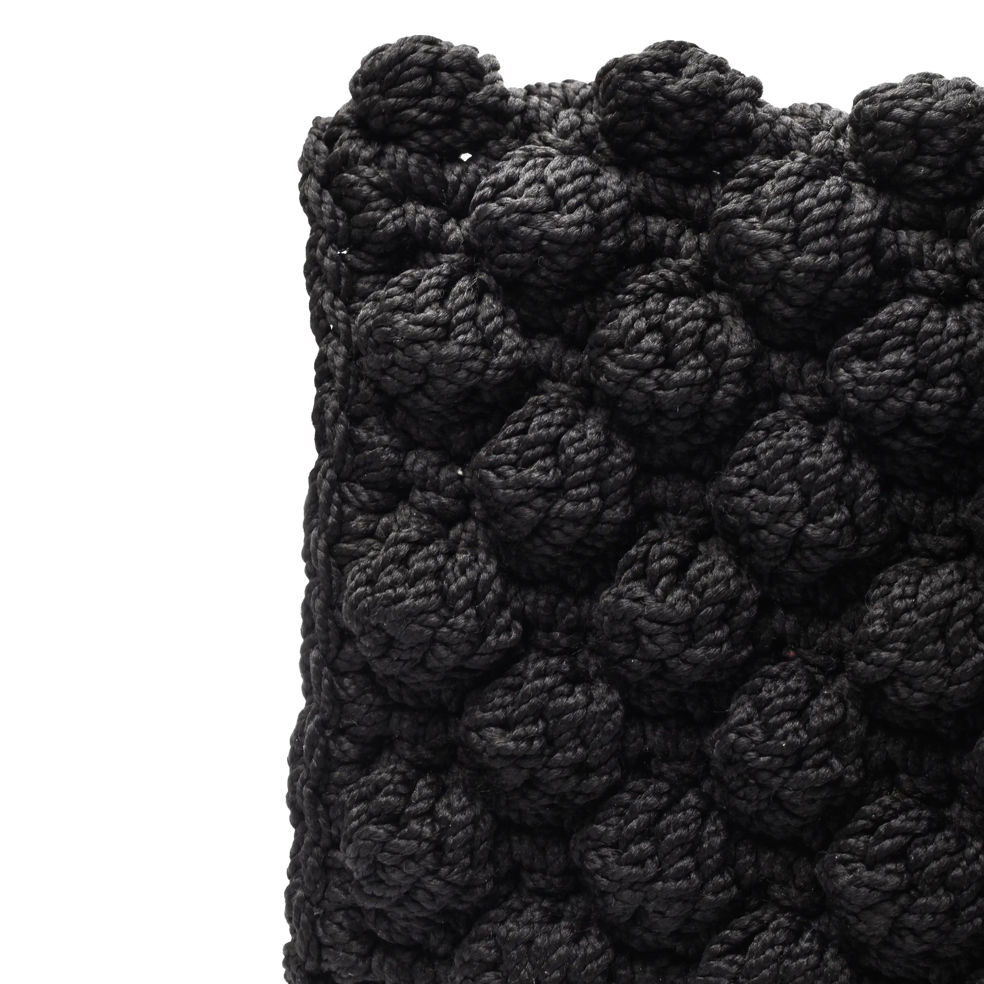 Pompom Crochet Clutch