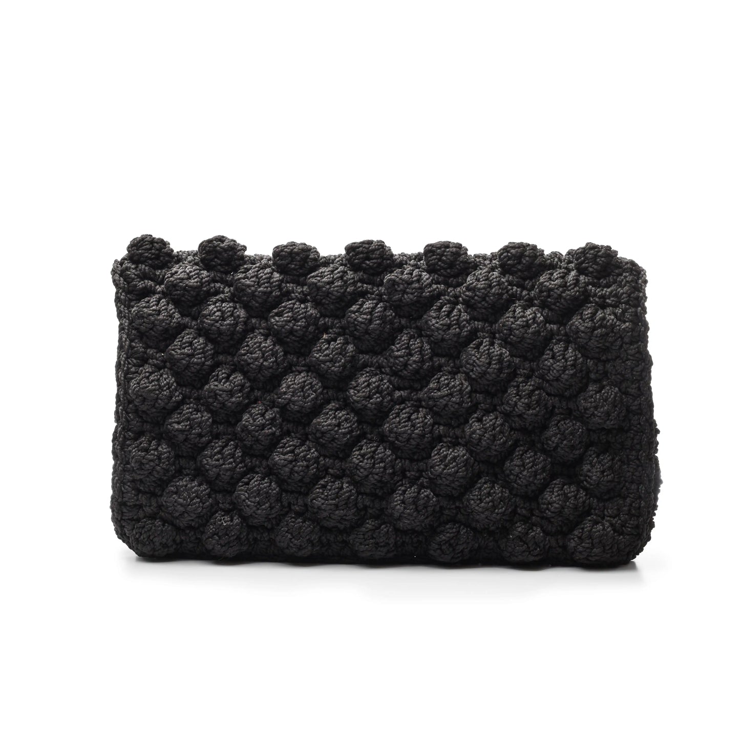 Pompom Crochet Clutch
