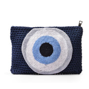 Crochet Evil Eye Clutch