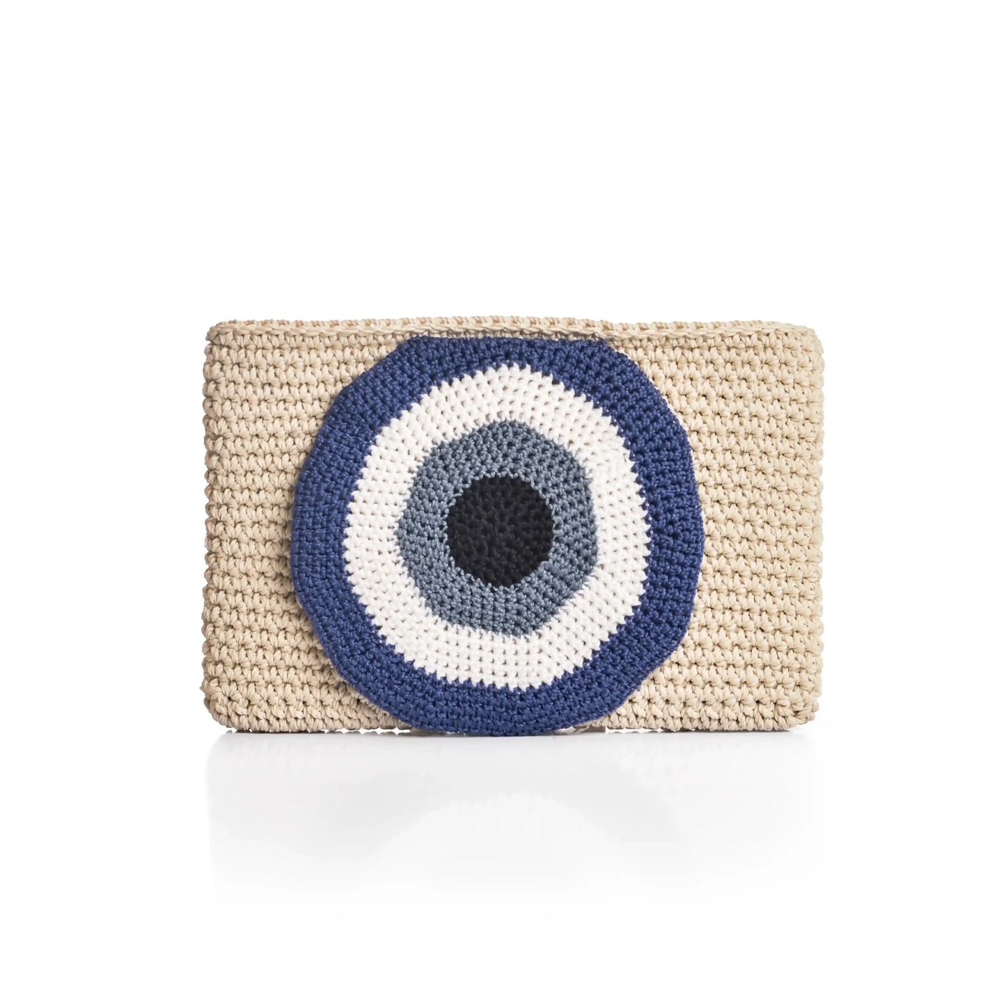 Crochet Evil Eye Clutch