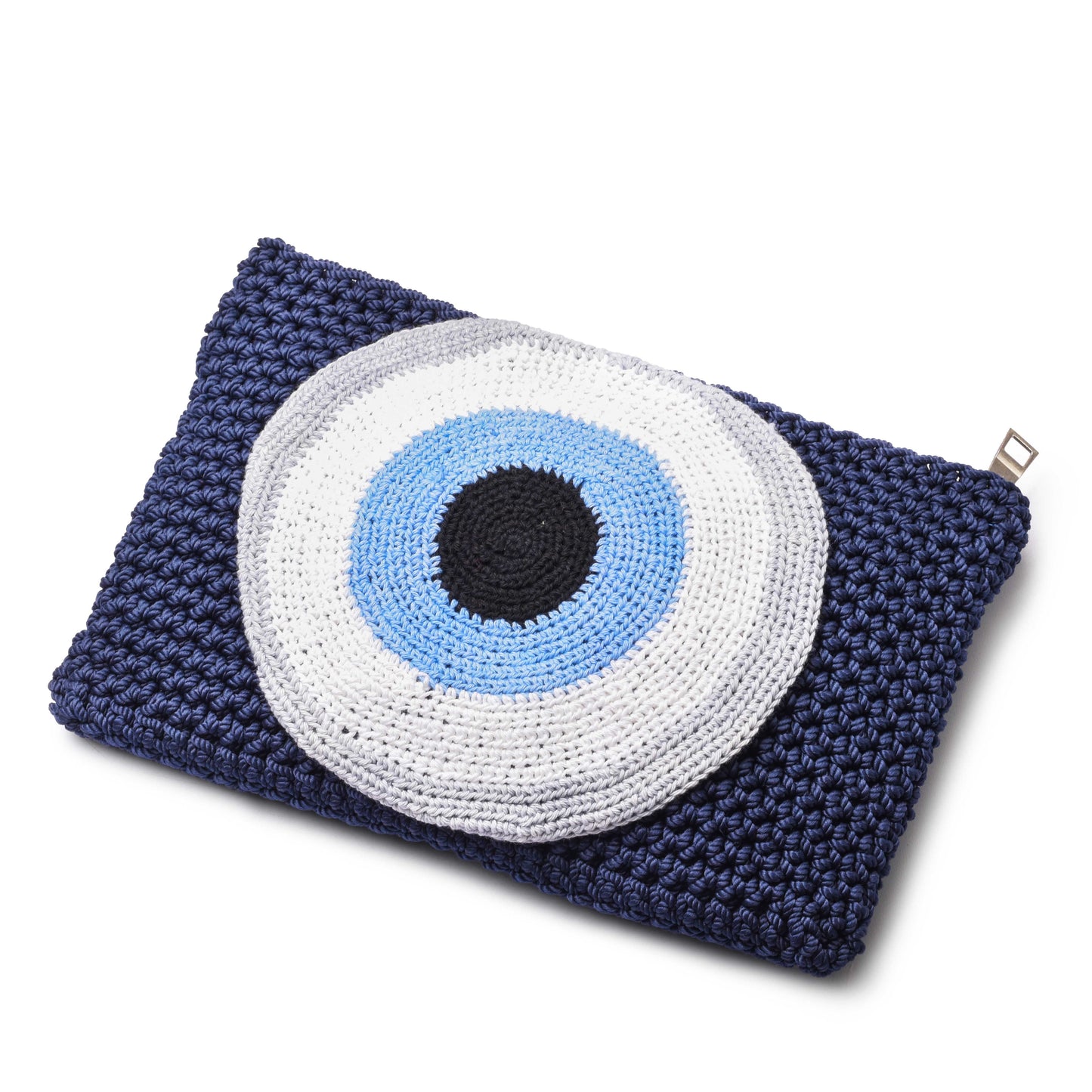 Crochet Evil Eye Clutch