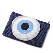 Crochet Evil Eye Clutch