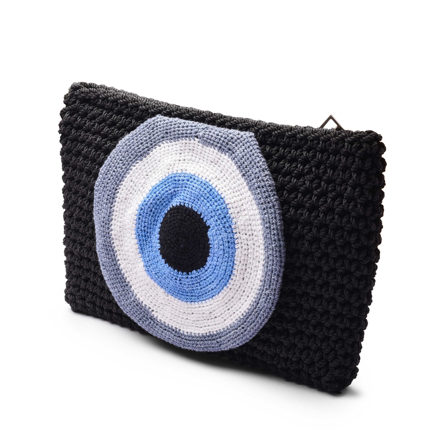 Crochet Evil Eye Clutch